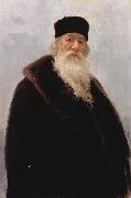 Ilya Repin Portrait of Vladimir Vasilievich Stasov, Russian art historian and music critic oil painting on canvas